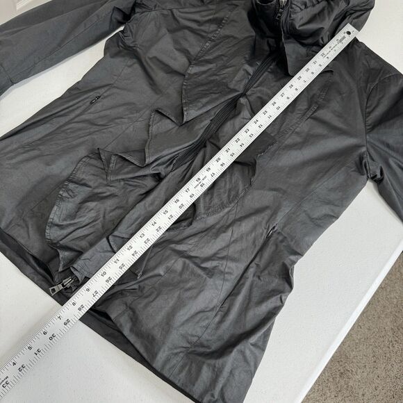 Creenstone Womens Jacket 40 Black Dramatic Ruffle Pillow Collar Witchy Gothic - Picture 8 of 16